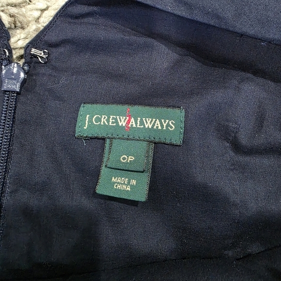 J Crew Always Blue Peplum Tank Top Size 0P - Picture 5 of 8